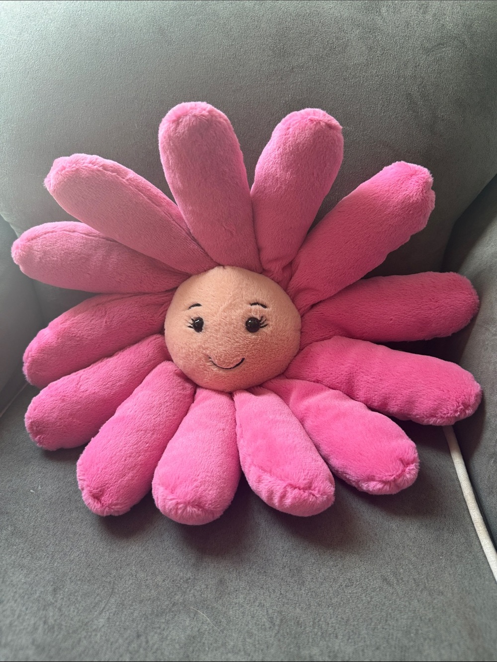 Jellycat Pink Daisy Plush Flower - Picture 1 of 5